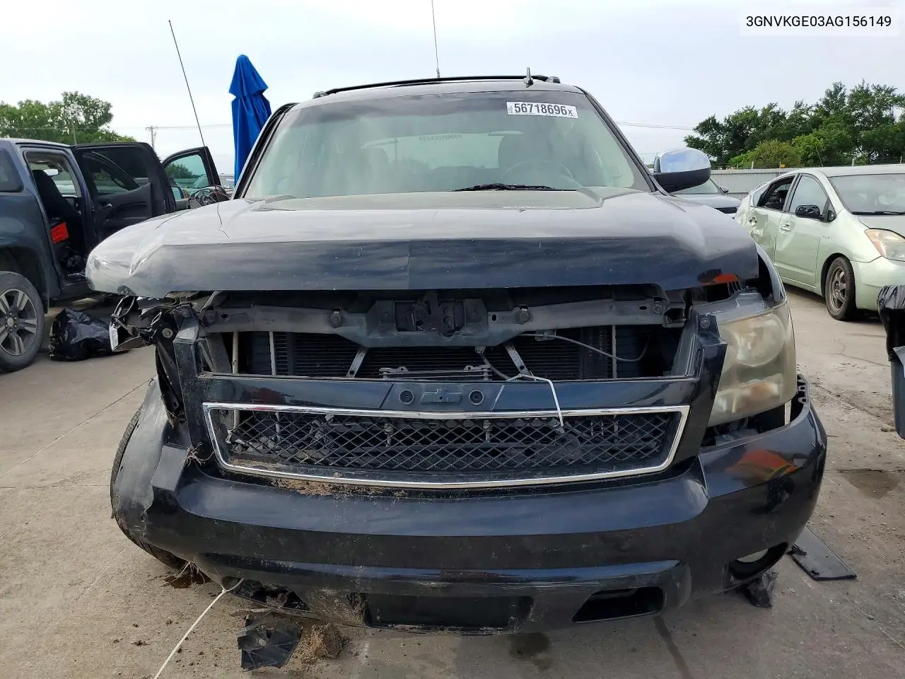 2010 Chevrolet Avalanche Ltz VIN: 3GNVKGE03AG156149 Lot: 56718696