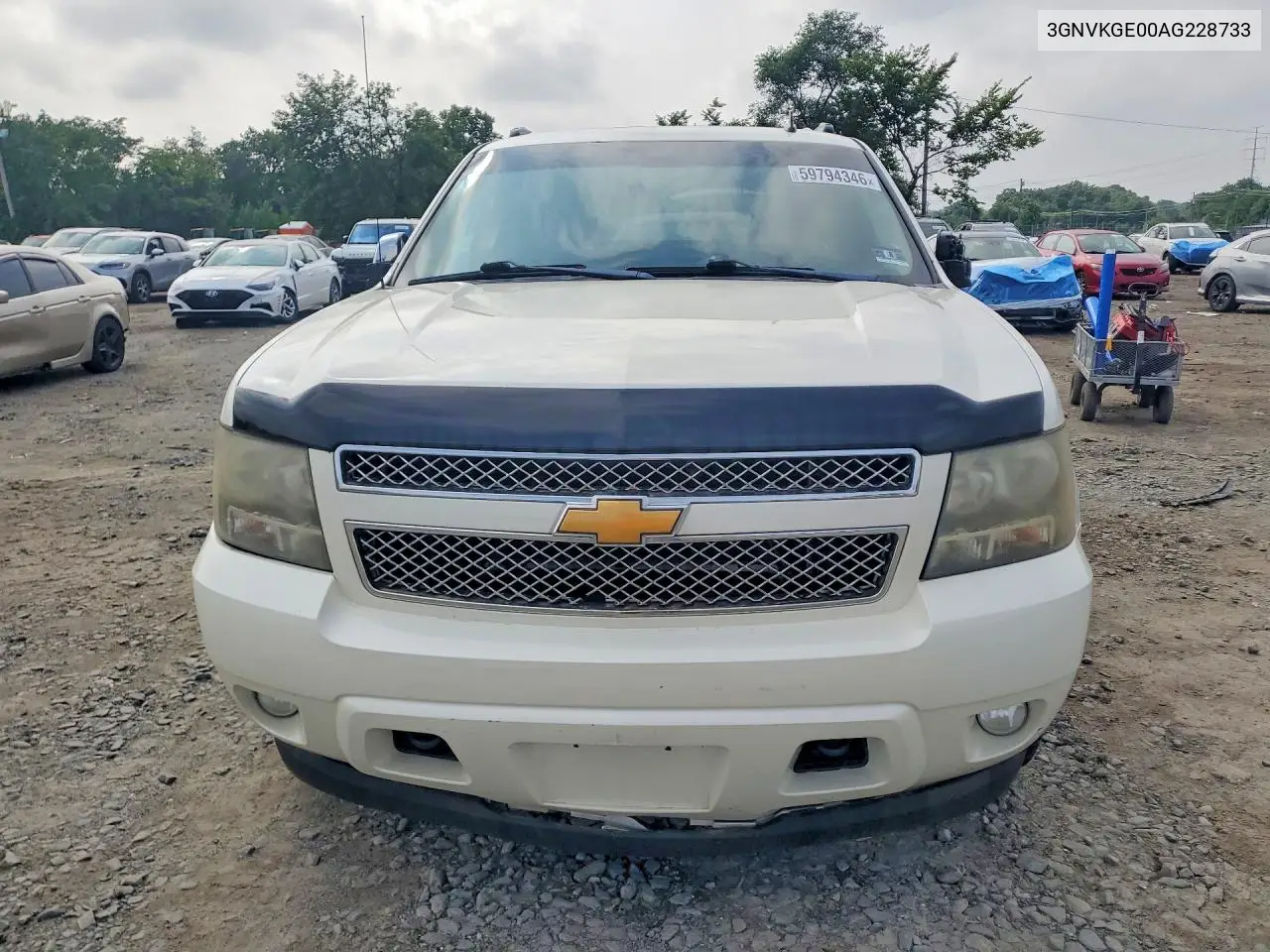 2010 Chevrolet Avalanche Ltz VIN: 3GNVKGE00AG228733 Lot: 59794346