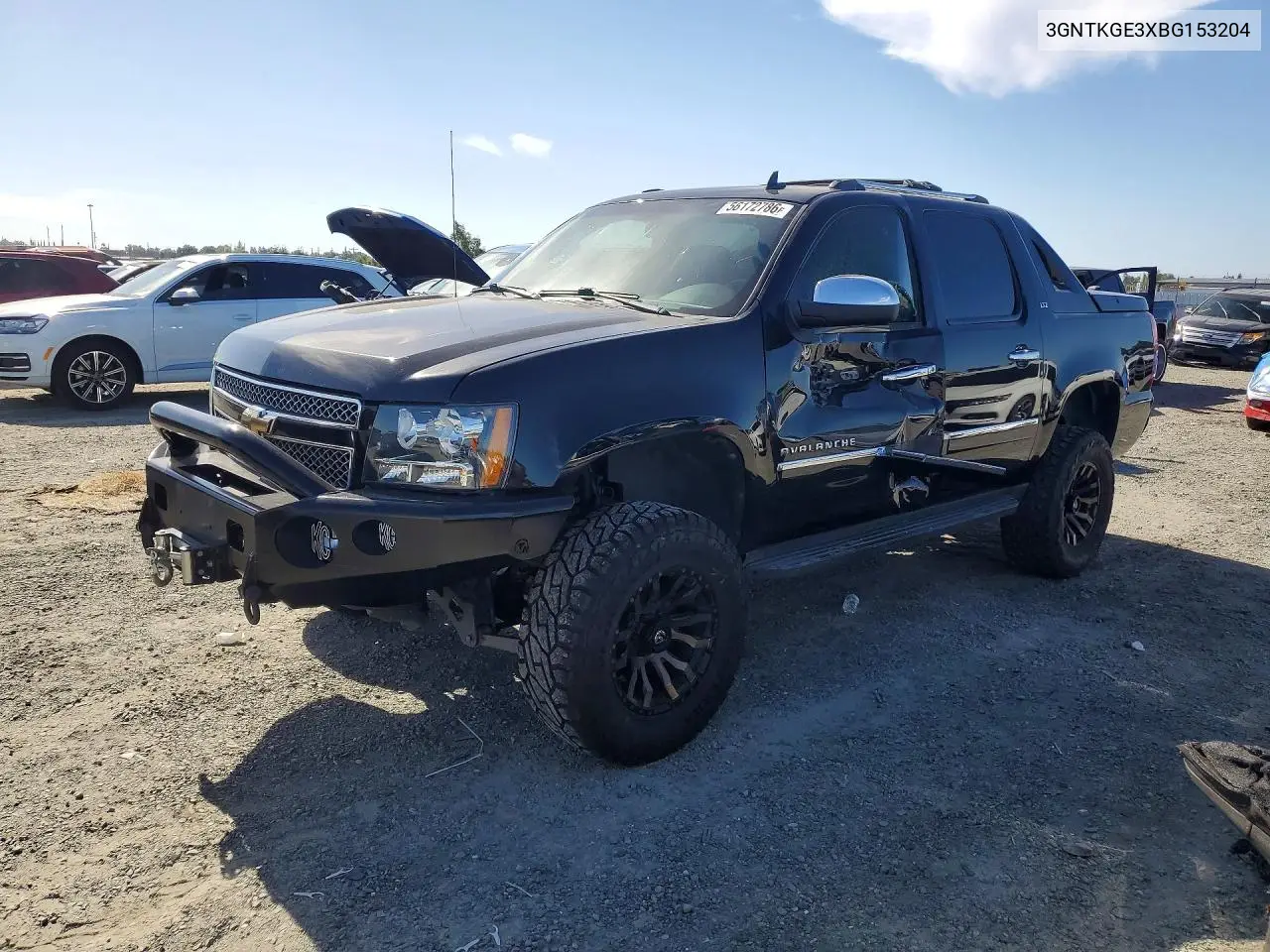 2011 Chevrolet Avalanche Ltz VIN: 3GNTKGE3XBG153204 Lot: 56172786