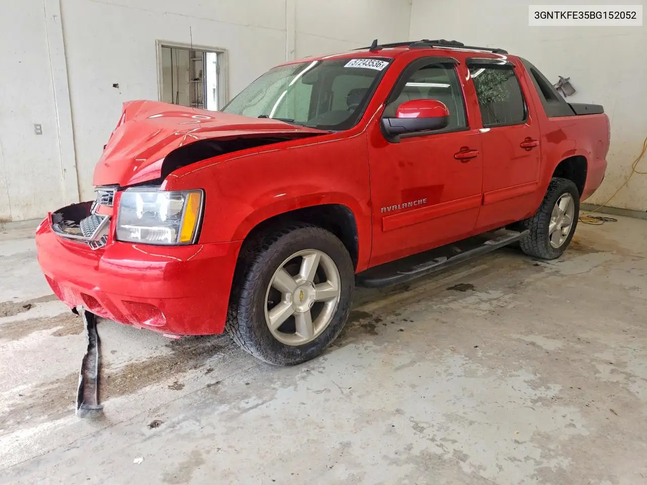 2011 Chevrolet Avalanche Lt VIN: 3GNTKFE35BG152052 Lot: 57243536