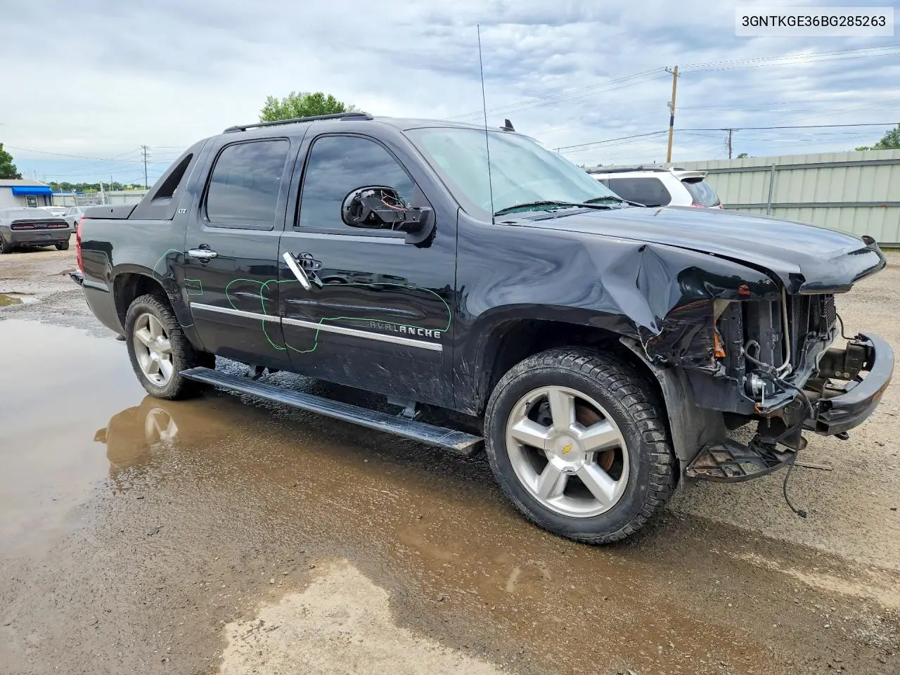 2011 Chevrolet Avalanche Ltz VIN: 3GNTKGE36BG285263 Lot: 58184166
