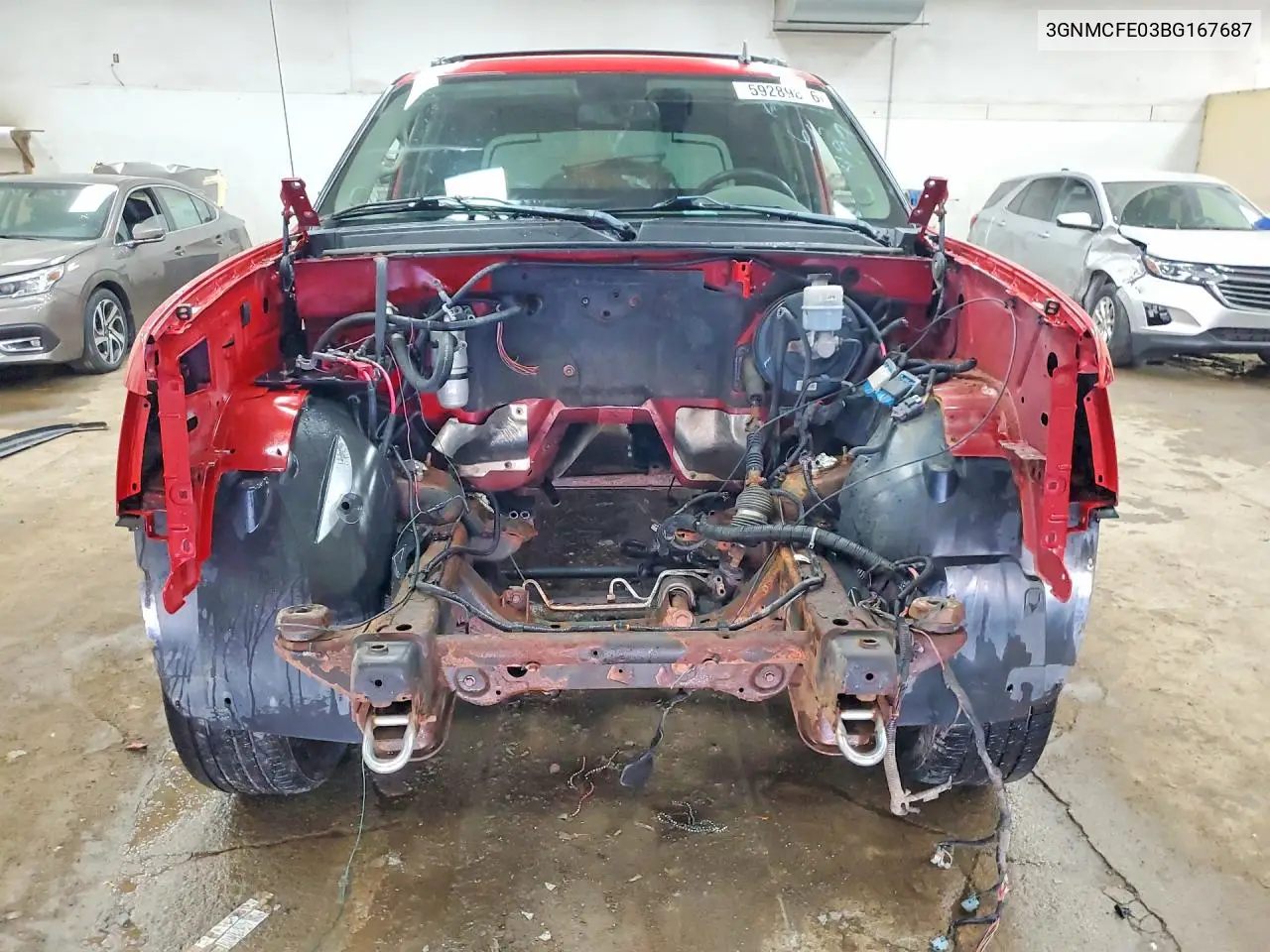 2011 Chevrolet Avalanche Lt VIN: 3GNMCFE03BG167687 Lot: 59289836