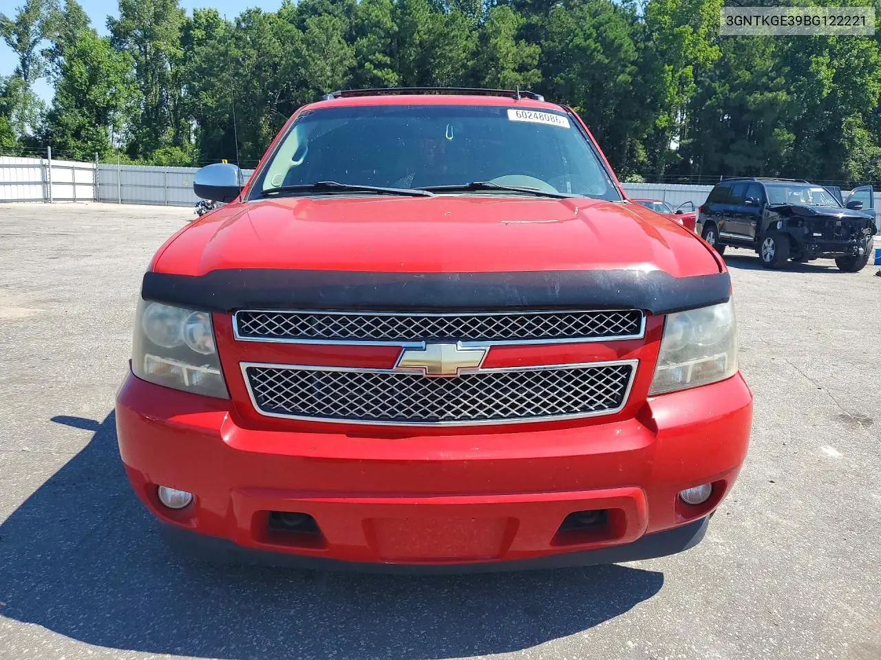 2011 Chevrolet Avalanche Ltz VIN: 3GNTKGE39BG122221 Lot: 60248086