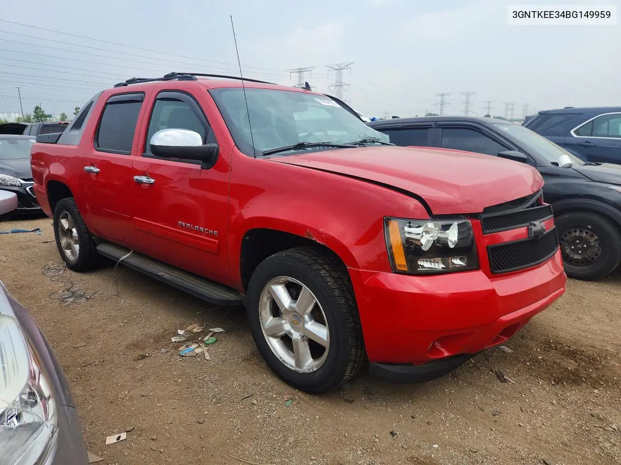 2011 Chevrolet Avalance VIN: 3GNTKEE34BG149959 Lot: 61054416