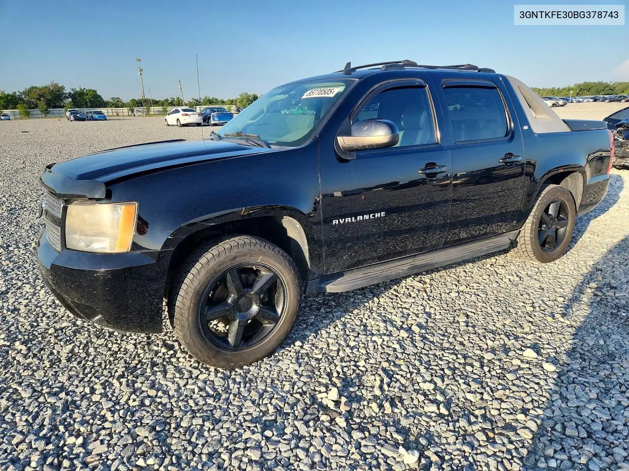 2011 Chevrolet Avalanche Lt VIN: 3GNTKFE30BG378743 Lot: 85770505
