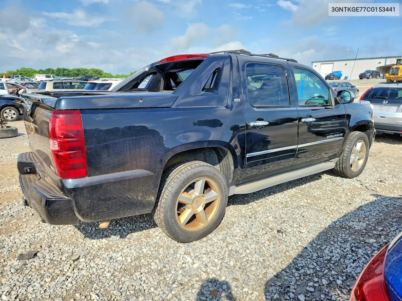 2012 Chevrolet Avalanche Ltz VIN: 3GNTKGE77CG153441 Lot: 56902936