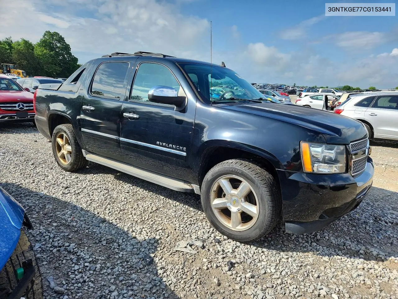 2012 Chevrolet Avalanche Ltz VIN: 3GNTKGE77CG153441 Lot: 56902936