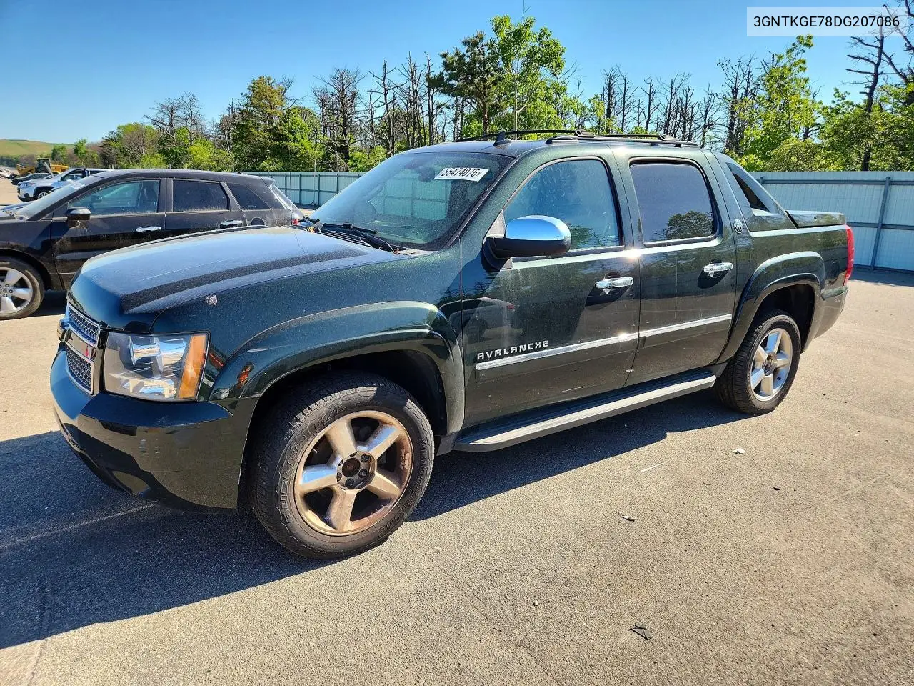 2013 Chevrolet Avalanche Ltz VIN: 3GNTKGE78DG207086 Lot: 55474076