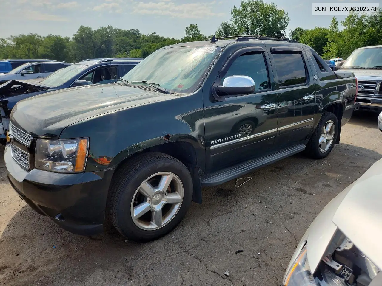 2013 Chevrolet Avalanche Ltz VIN: 3GNTKGE7XDG302278 Lot: 60235366