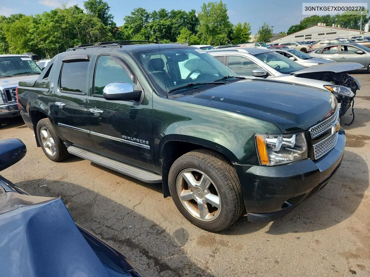 2013 Chevrolet Avalanche Ltz VIN: 3GNTKGE7XDG302278 Lot: 60235366