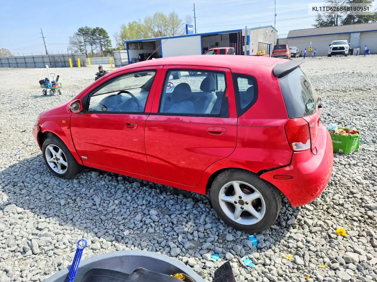 2004 Chev Aveo VIN: KL1TD62684B180951 Lot: 47300706