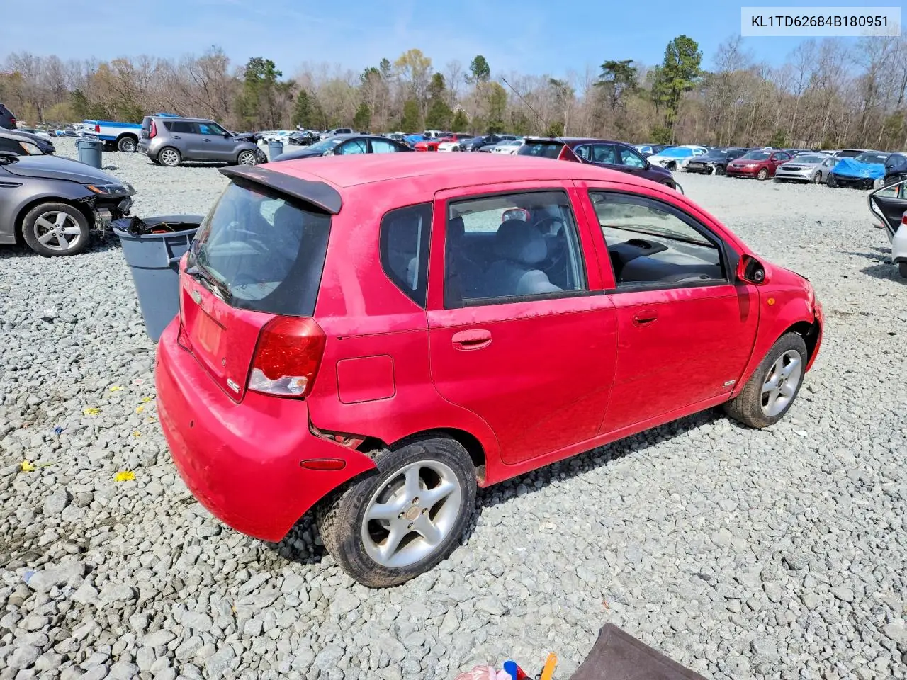 2004 Chev Aveo VIN: KL1TD62684B180951 Lot: 47300706