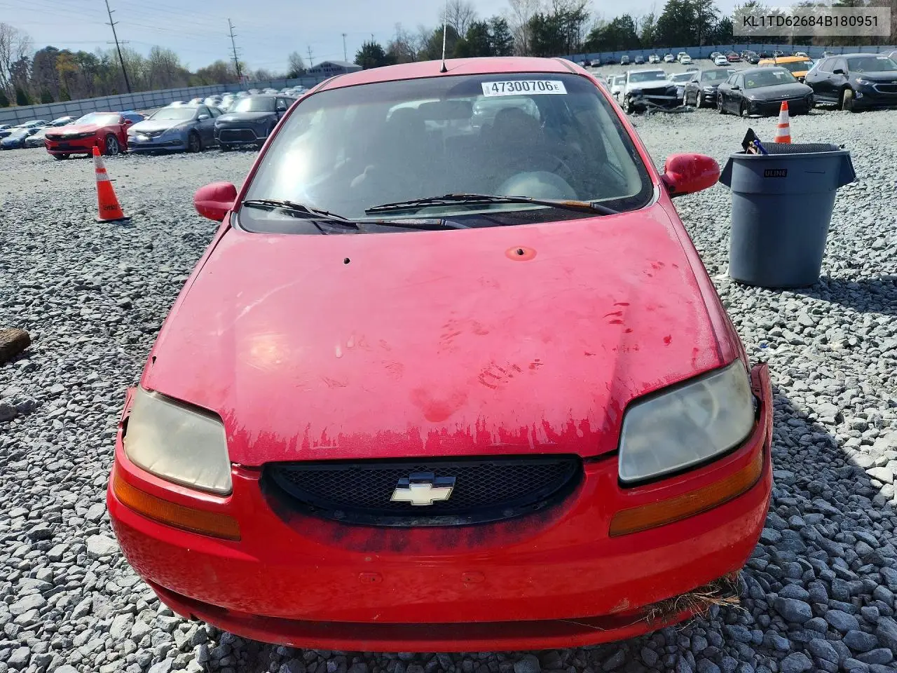 2004 Chev Aveo VIN: KL1TD62684B180951 Lot: 47300706