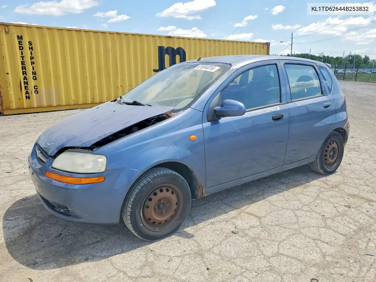 2004 Chevrolet Aveo VIN: KL1TD62644B253832 Lot: 51694016
