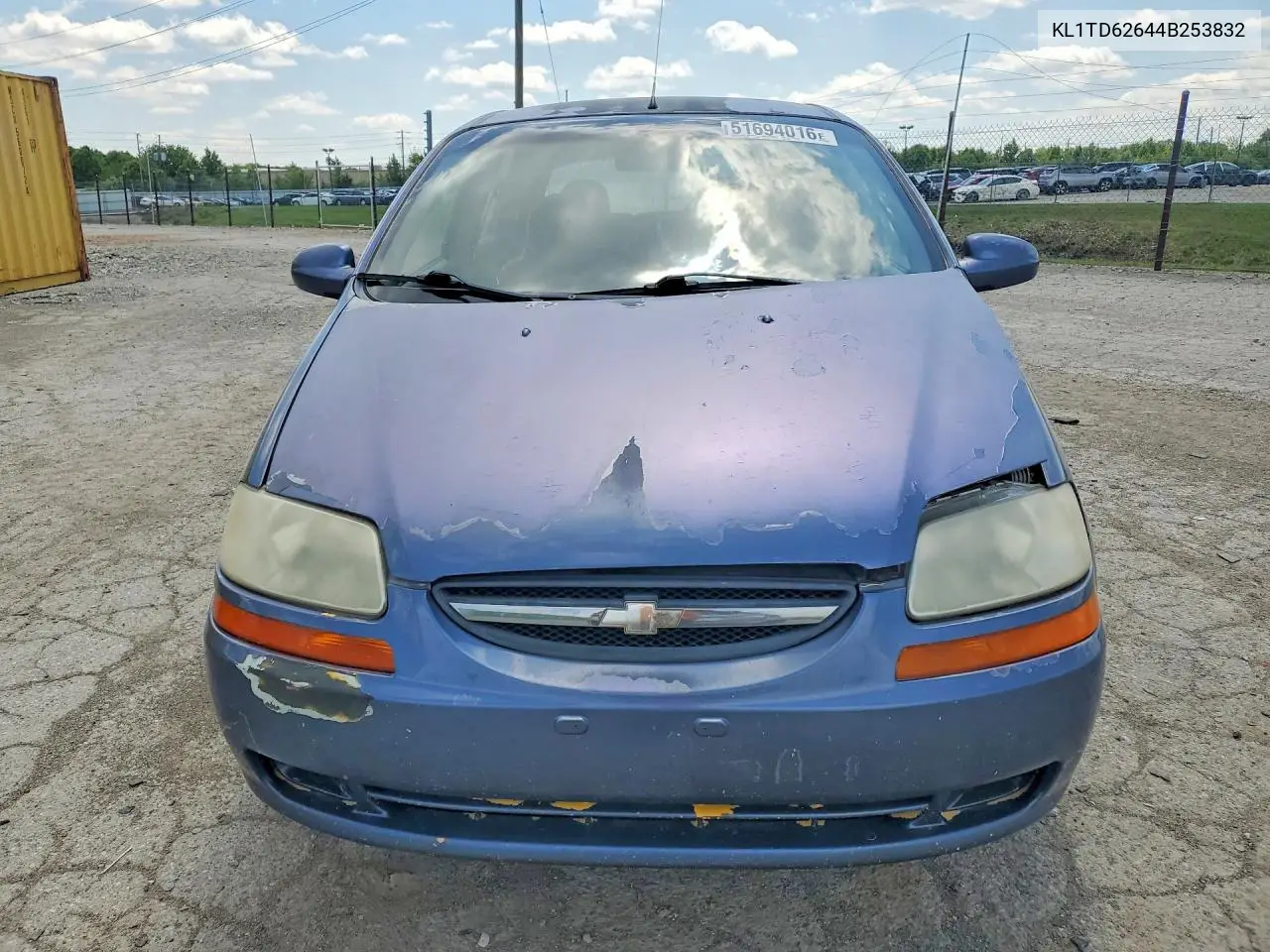 2004 Chevrolet Aveo VIN: KL1TD62644B253832 Lot: 51694016