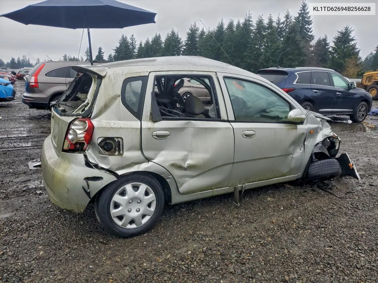 2004 Chevrolet Aveo VIN: KL1TD62694B256628 Lot: 94192995
