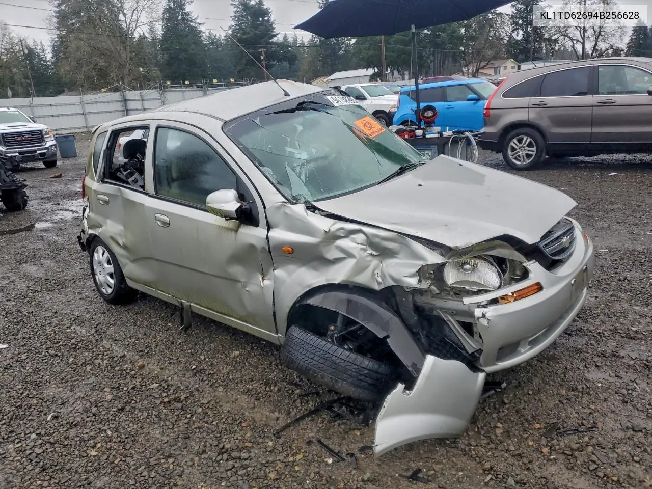 2004 Chevrolet Aveo VIN: KL1TD62694B256628 Lot: 94192995