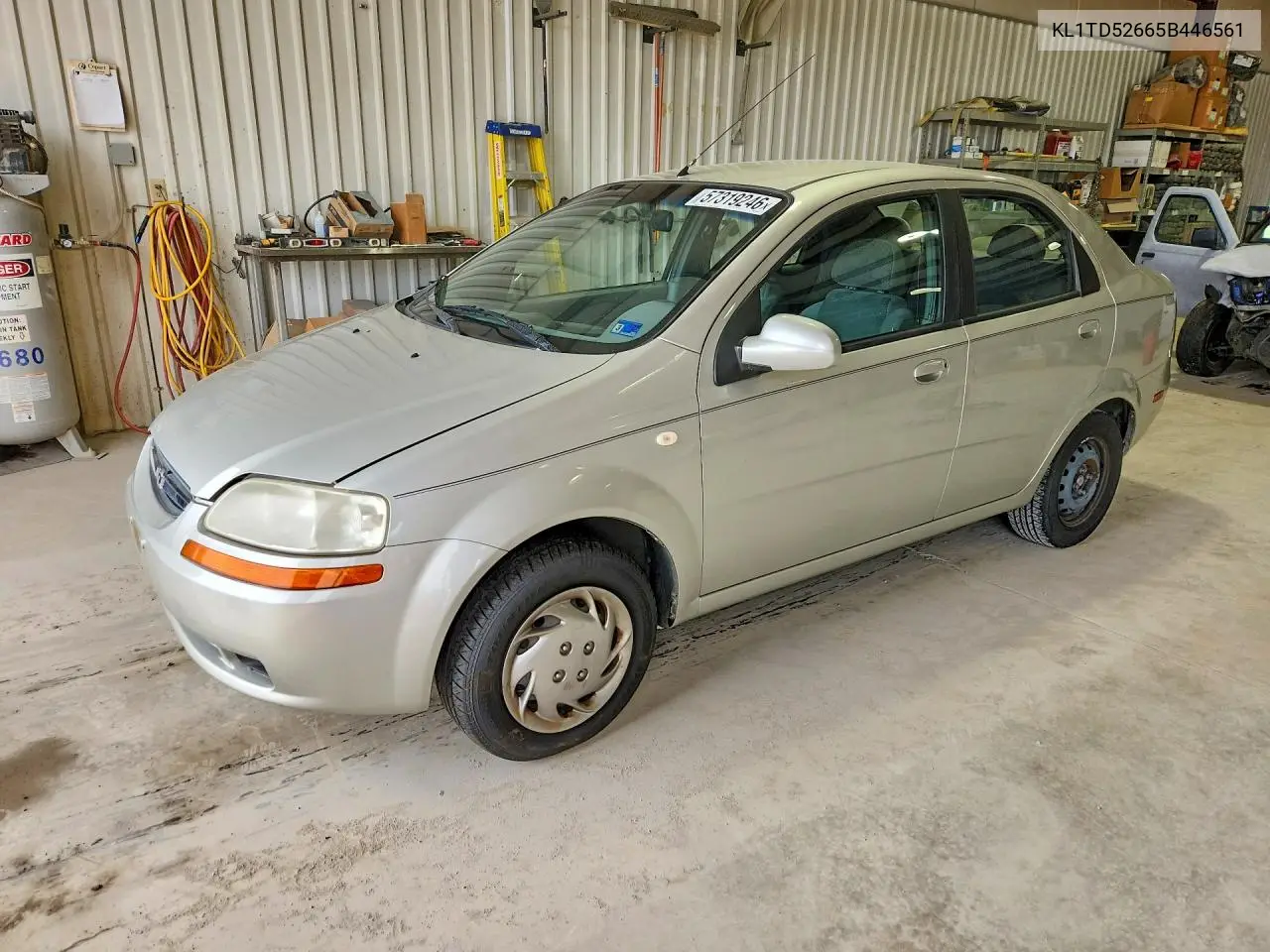2005 Chevrolet Aveo Base VIN: KL1TD52665B446561 Lot: 57319246