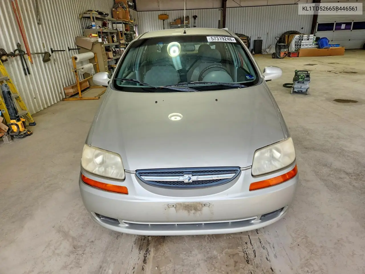 2005 Chevrolet Aveo Base VIN: KL1TD52665B446561 Lot: 57319246
