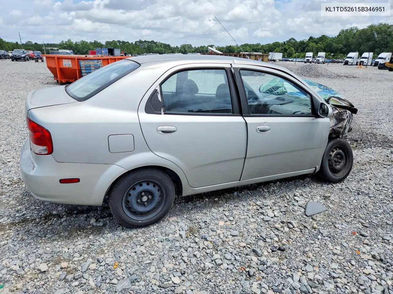 2005 Chevrolet Aveo Base VIN: KL1TD52615B346951 Lot: 57440296