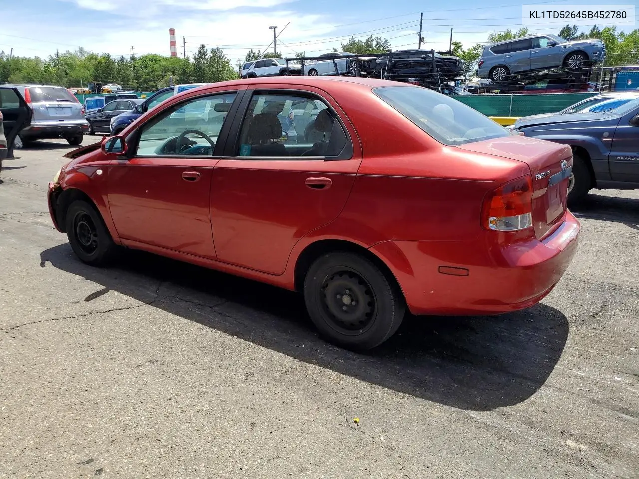 2005 Chevrolet Aveo Base VIN: KL1TD52645B452780 Lot: 57710816