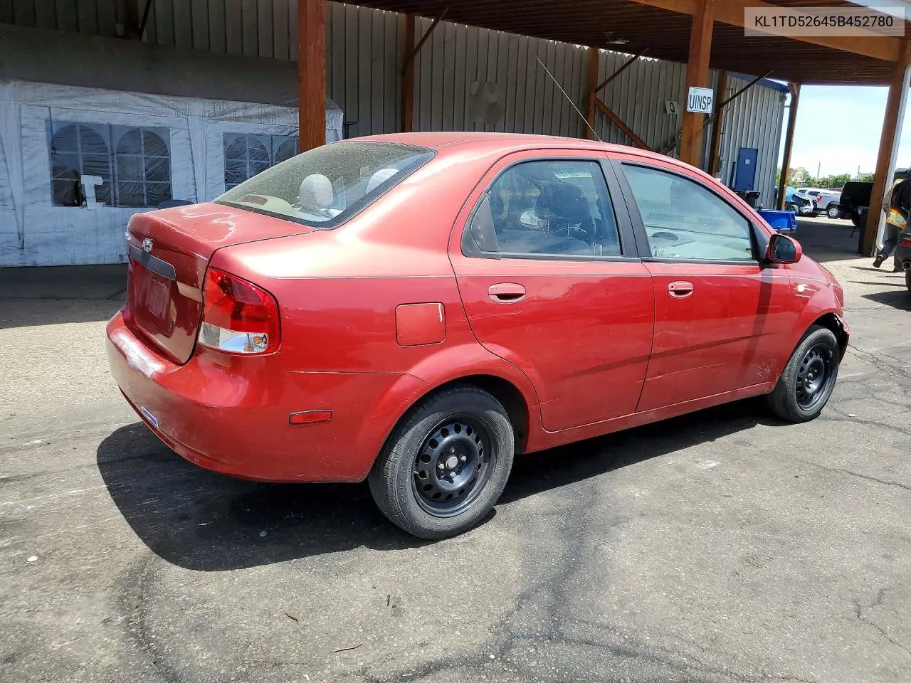 2005 Chevrolet Aveo Base VIN: KL1TD52645B452780 Lot: 57710816