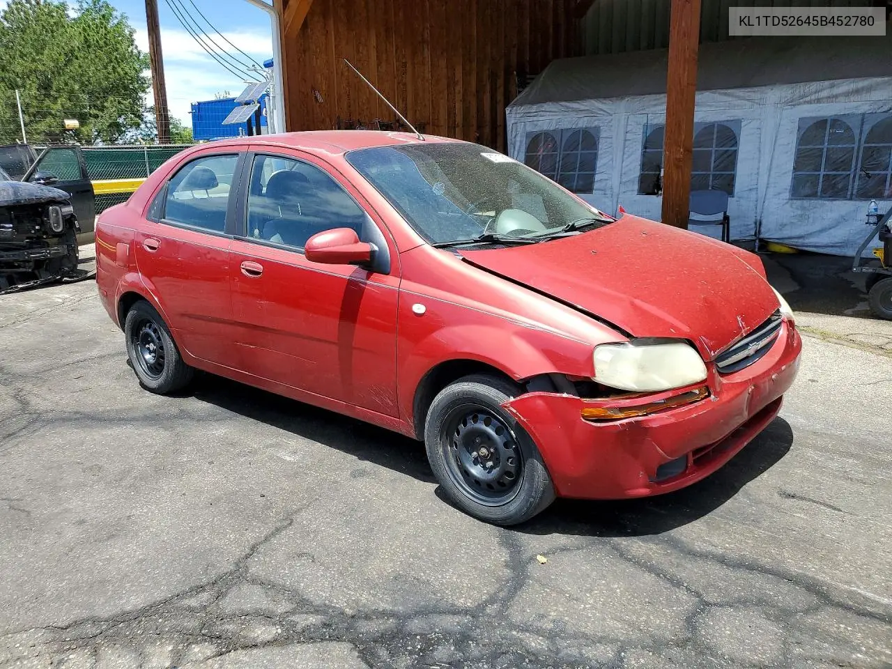 2005 Chevrolet Aveo Base VIN: KL1TD52645B452780 Lot: 57710816