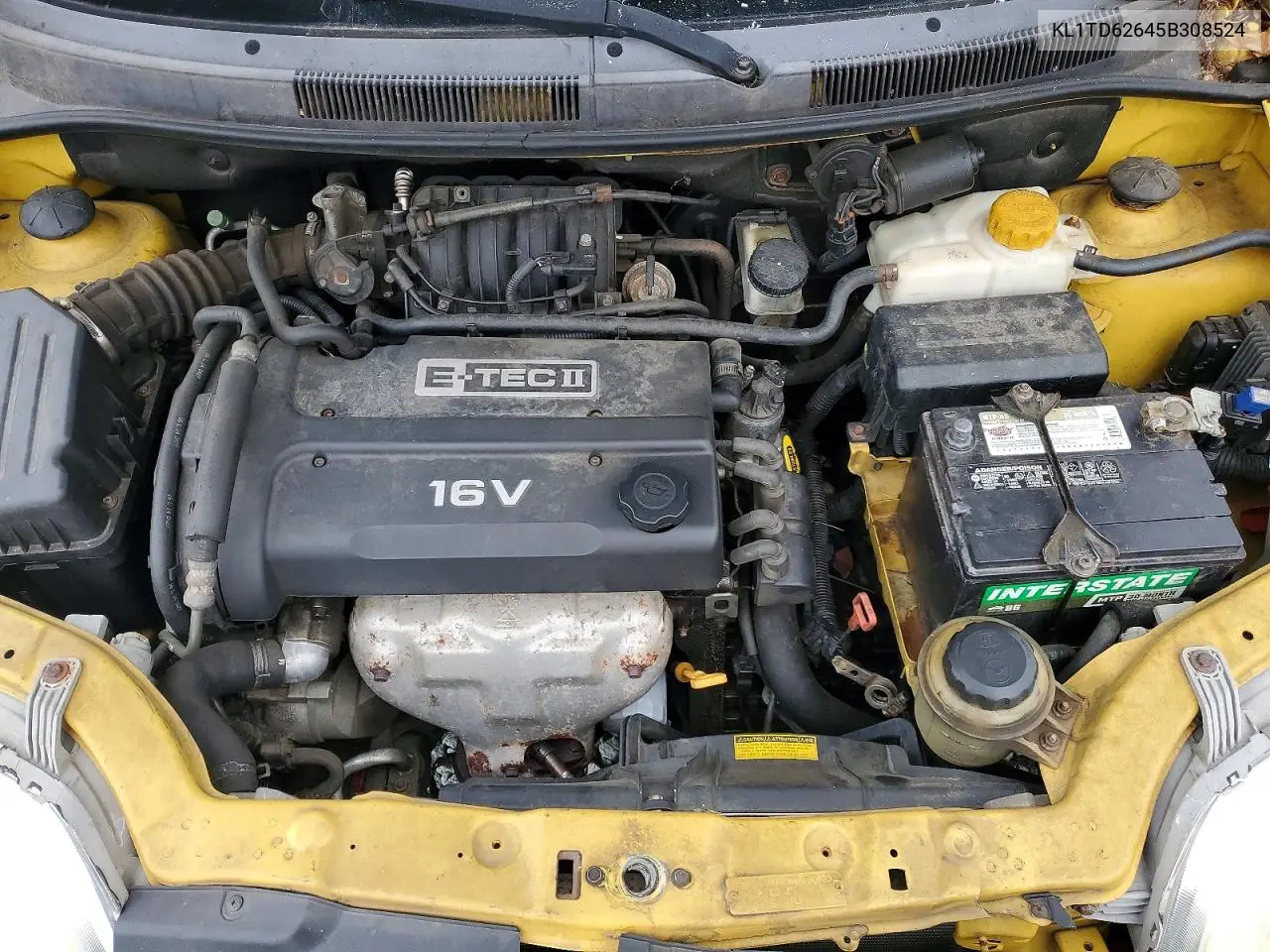 2005 Chevrolet Aveo Base VIN: KL1TD62645B308524 Lot: 73983365