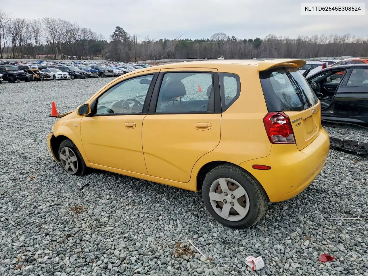 2005 Chevrolet Aveo Base VIN: KL1TD62645B308524 Lot: 73983365