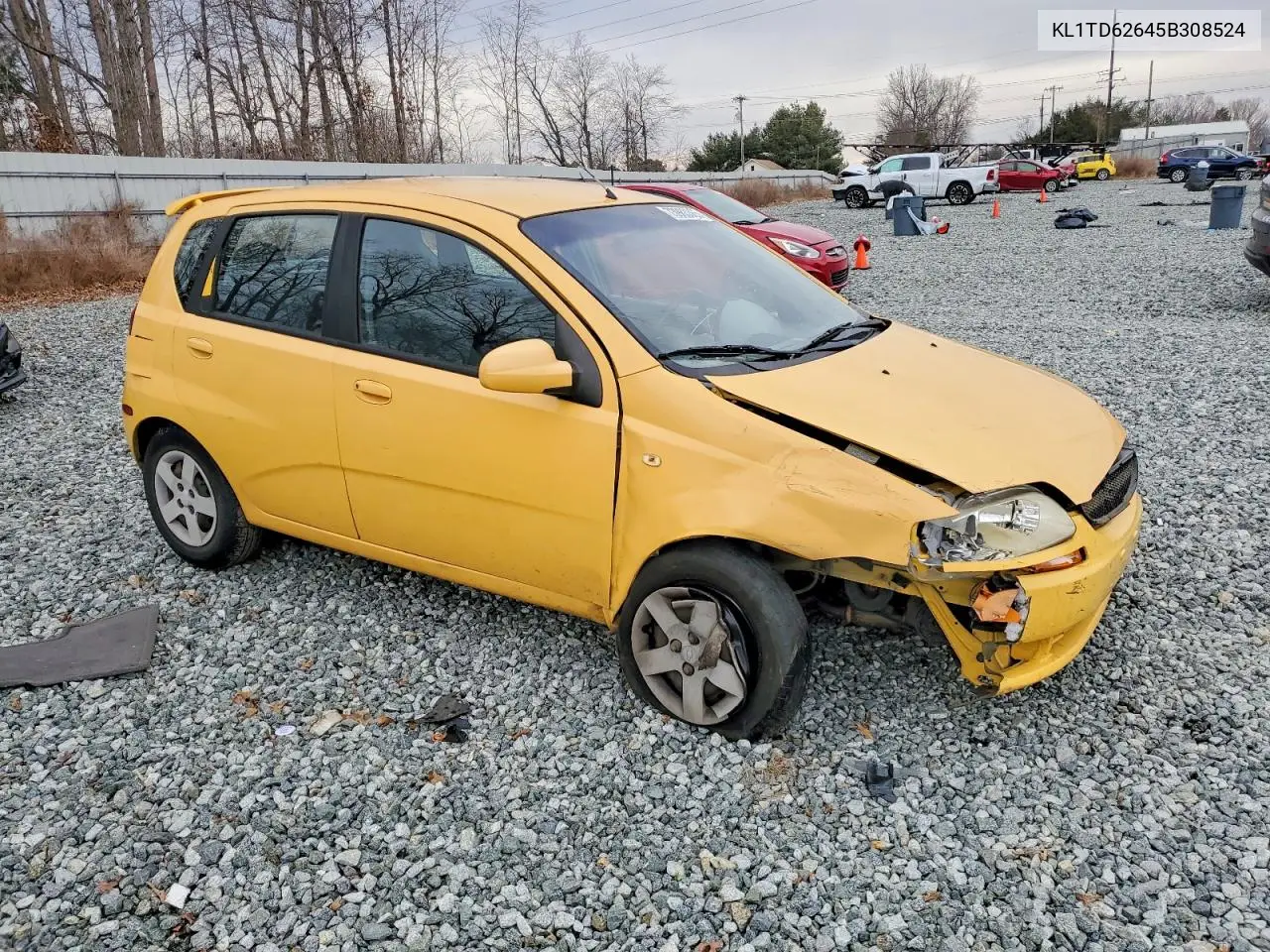 2005 Chevrolet Aveo Base VIN: KL1TD62645B308524 Lot: 73983365