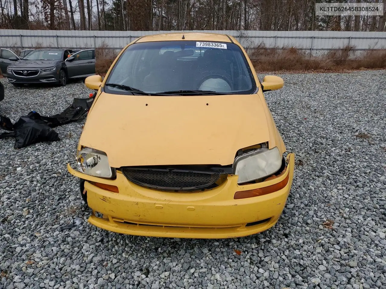 2005 Chevrolet Aveo Base VIN: KL1TD62645B308524 Lot: 73983365