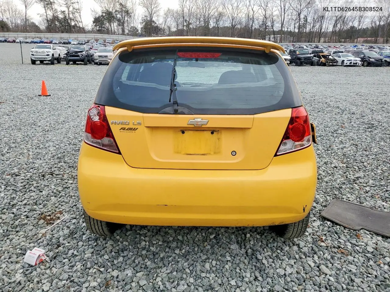 2005 Chevrolet Aveo Base VIN: KL1TD62645B308524 Lot: 73983365
