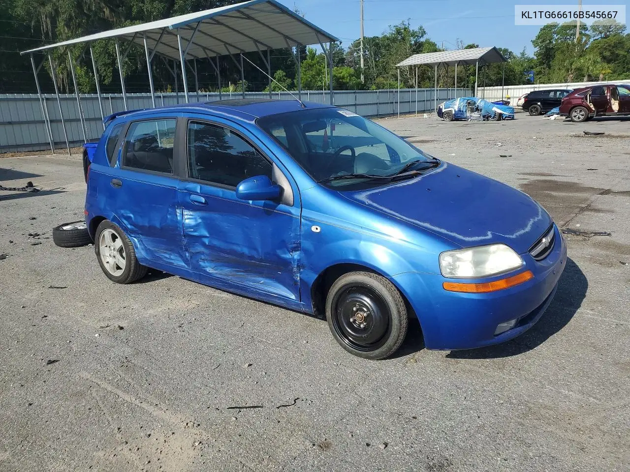2006 Chevrolet Aveo Lt VIN: KL1TG66616B545667 Lot: 59000986