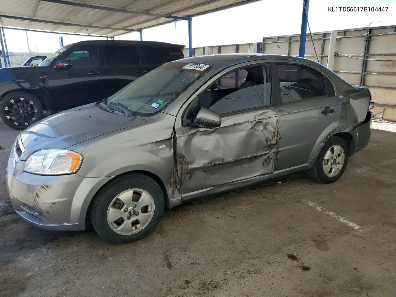 2007 Chevrolet Aveo Base VIN: KL1TD56617B104447 Lot: 56979646