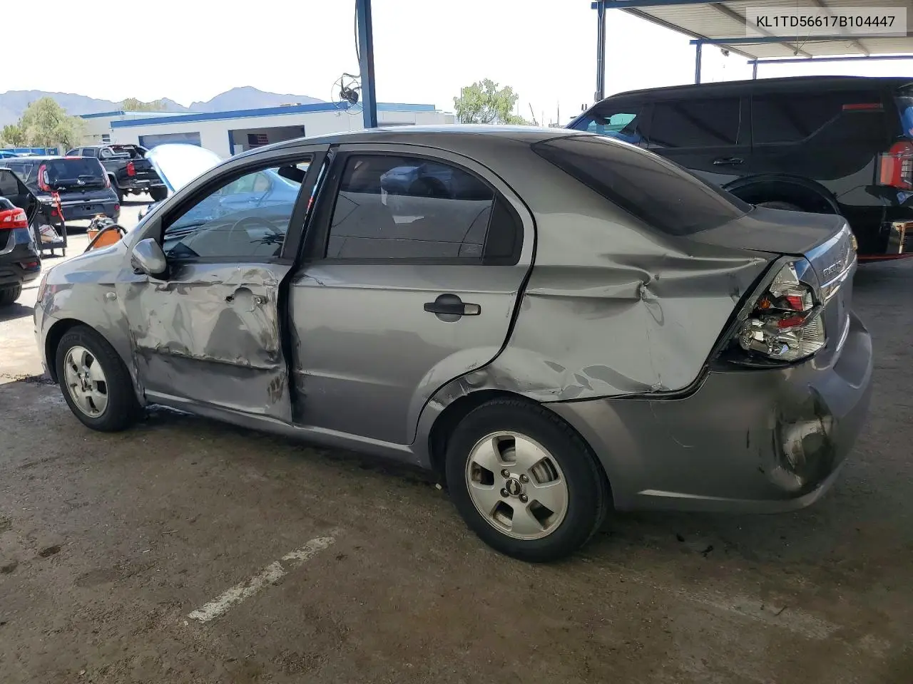 2007 Chevrolet Aveo Base VIN: KL1TD56617B104447 Lot: 56979646