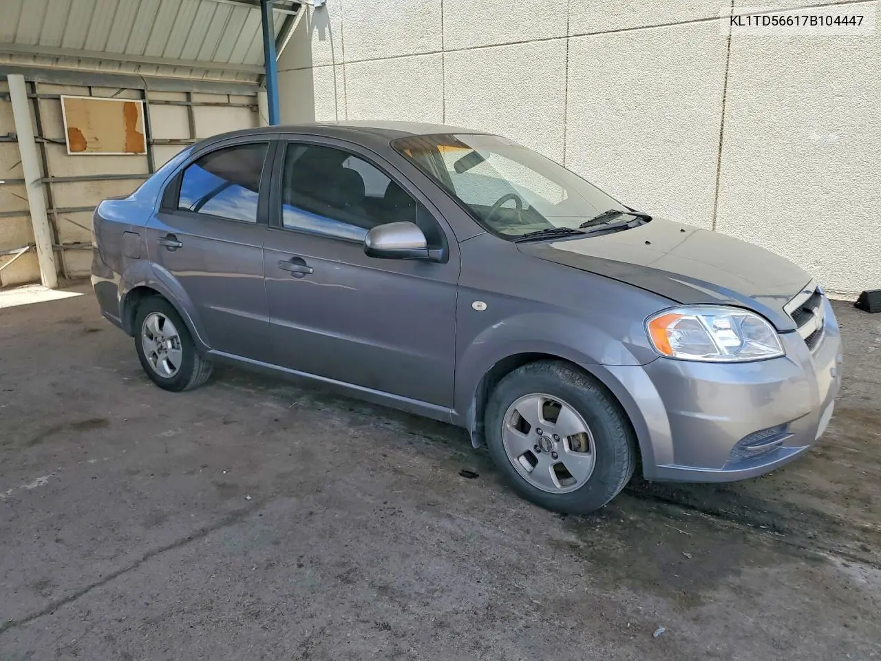 2007 Chevrolet Aveo Base VIN: KL1TD56617B104447 Lot: 56979646