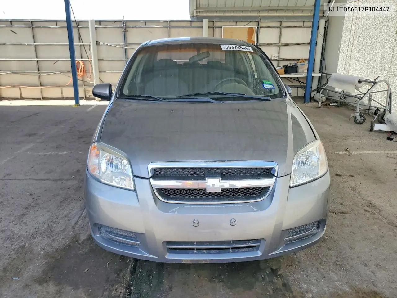 2007 Chevrolet Aveo Base VIN: KL1TD56617B104447 Lot: 56979646