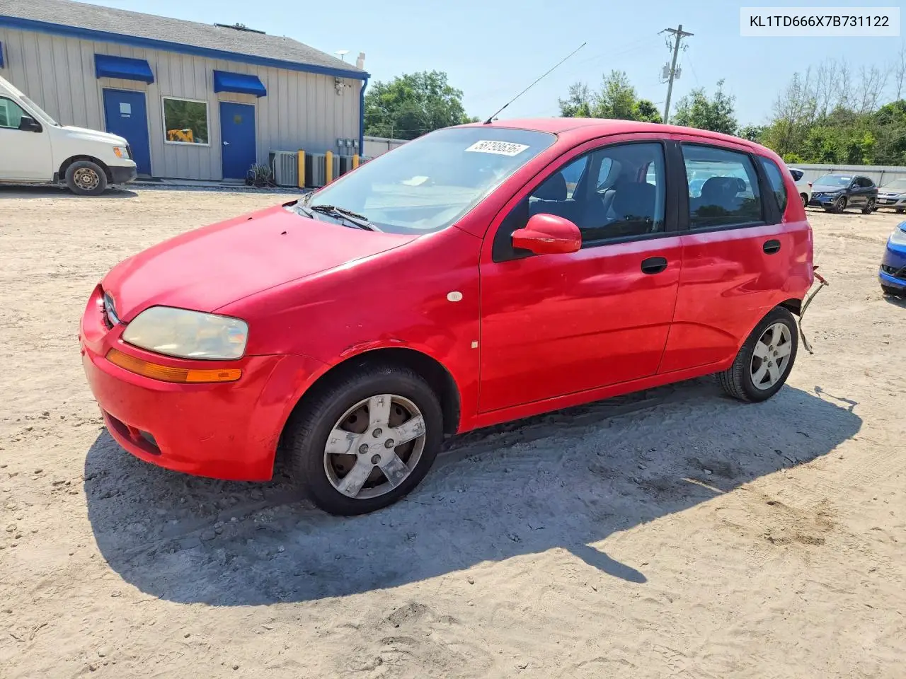 2007 Chevrolet Aveo Base VIN: KL1TD666X7B731122 Lot: 58798636