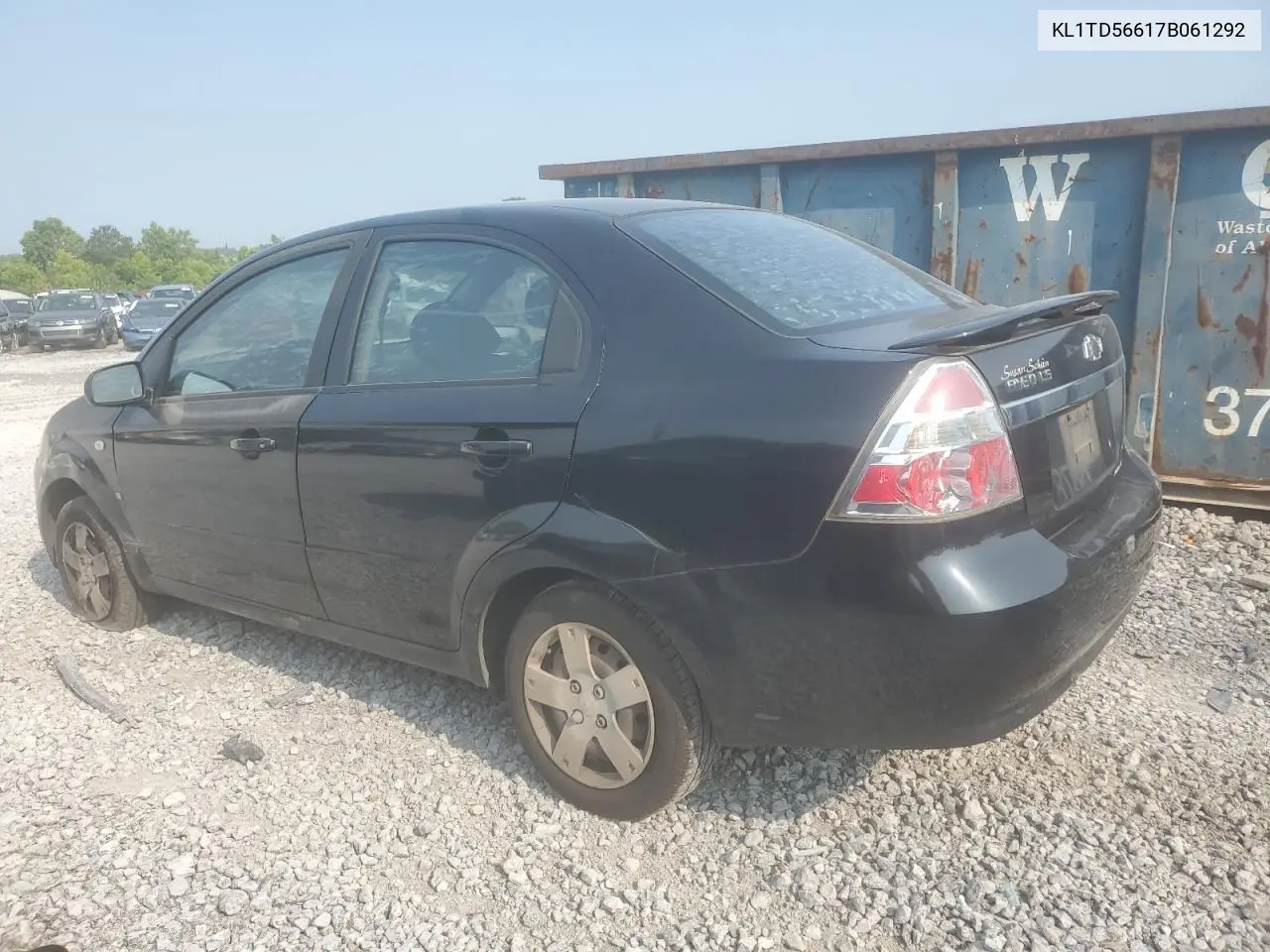 2007 Chevrolet Aveo Base VIN: KL1TD56617B061292 Lot: 58976435