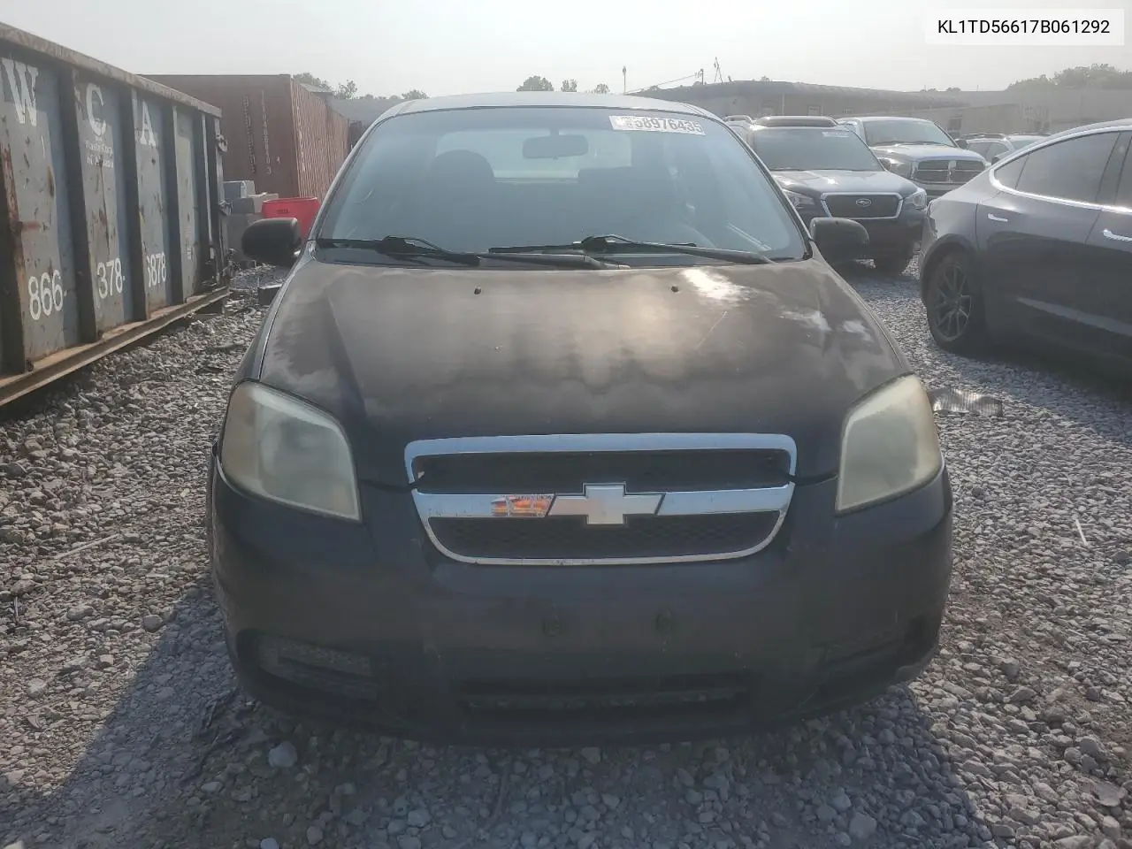 2007 Chevrolet Aveo Base VIN: KL1TD56617B061292 Lot: 58976435