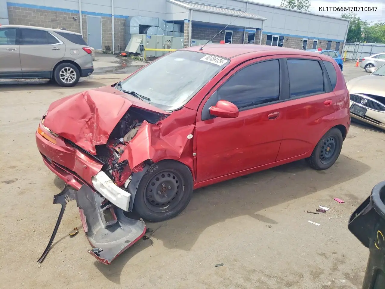 2007 Chevrolet Aveo Base VIN: KL1TD66647B710847 Lot: 60458126