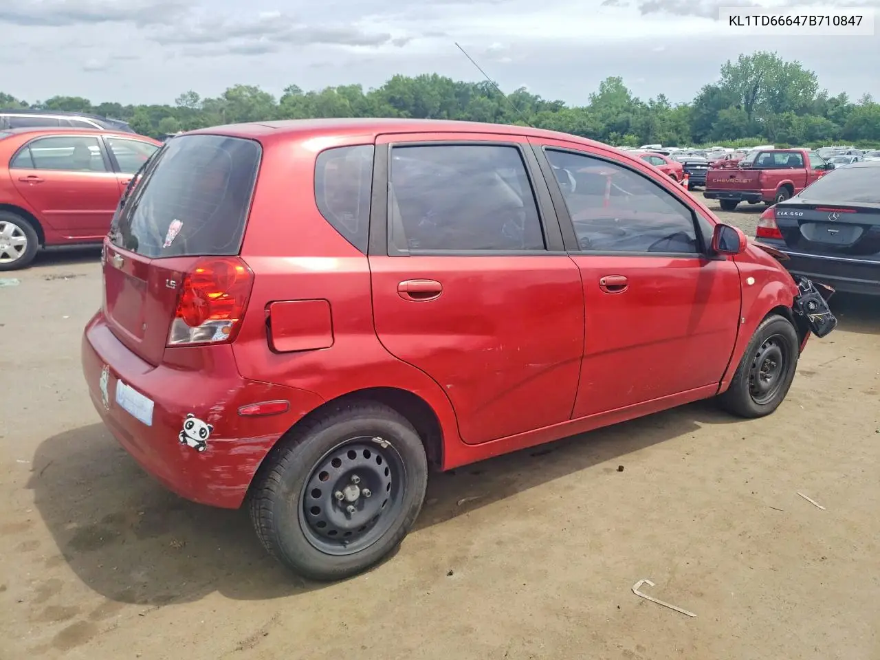2007 Chevrolet Aveo Base VIN: KL1TD66647B710847 Lot: 60458126