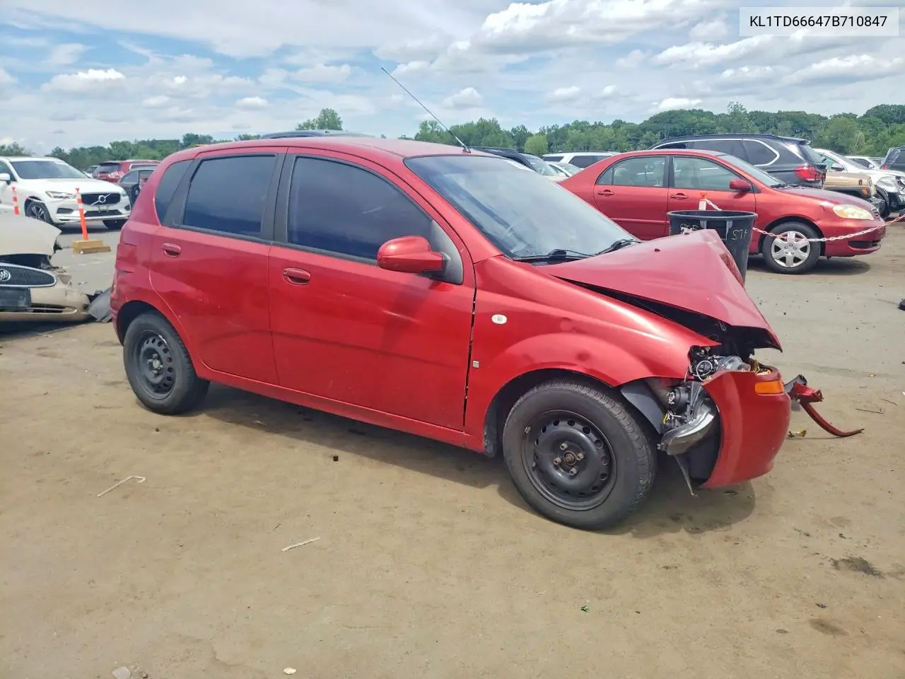 2007 Chevrolet Aveo Base VIN: KL1TD66647B710847 Lot: 60458126