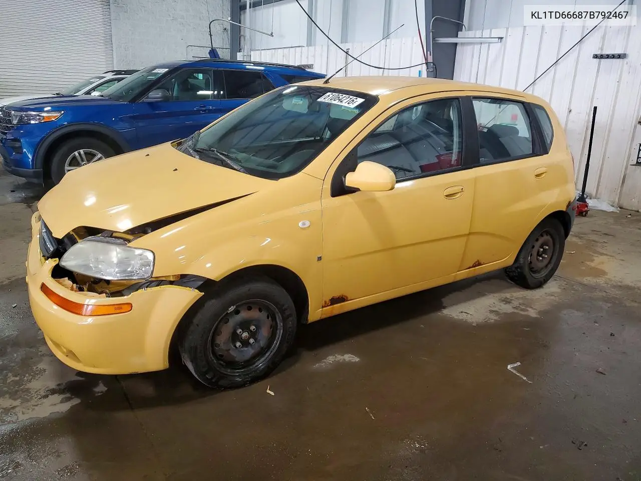 2007 Chevrolet Aveo Base VIN: KL1TD66687B792467 Lot: 61064216