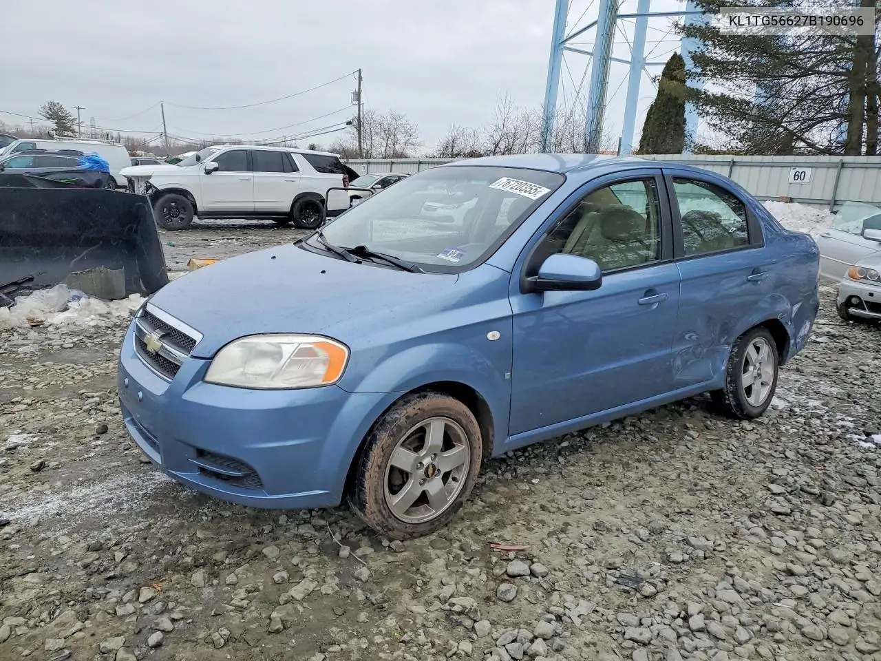 2007 Chevrolet Aveo Lt VIN: KL1TG56627B190696 Lot: 76720355