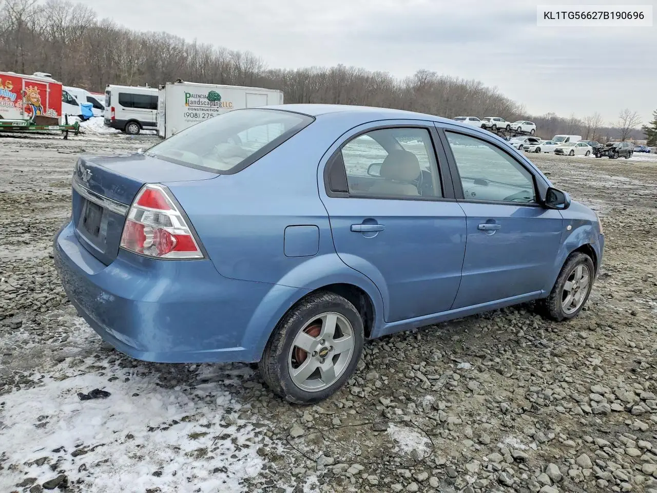 2007 Chevrolet Aveo Lt VIN: KL1TG56627B190696 Lot: 76720355