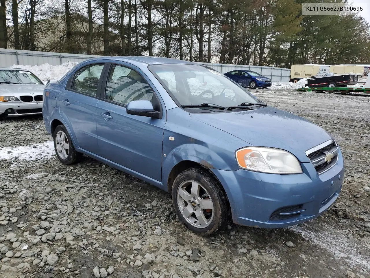 2007 Chevrolet Aveo Lt VIN: KL1TG56627B190696 Lot: 76720355