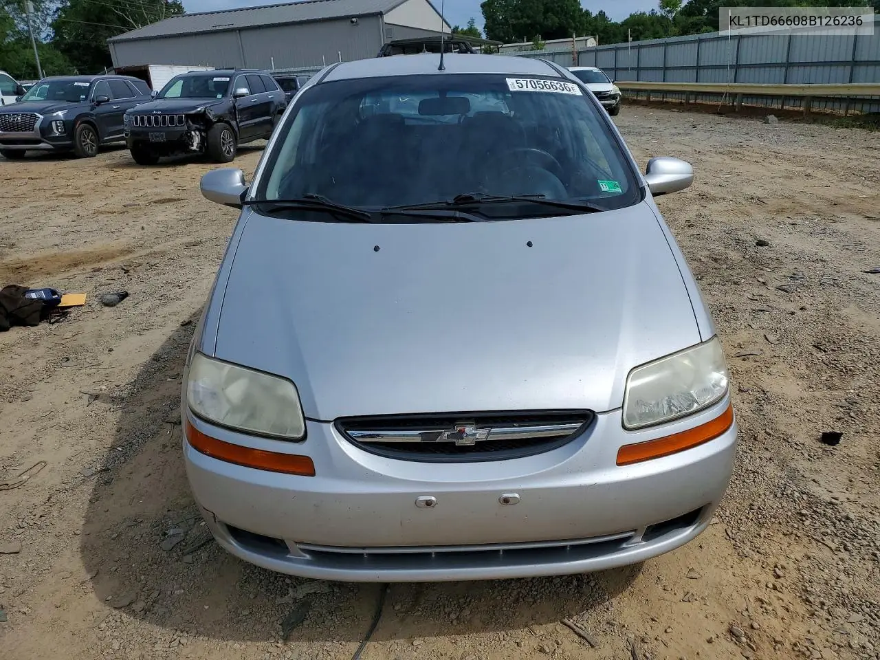 2008 Chevrolet Aveo Base VIN: KL1TD66608B126236 Lot: 57056636