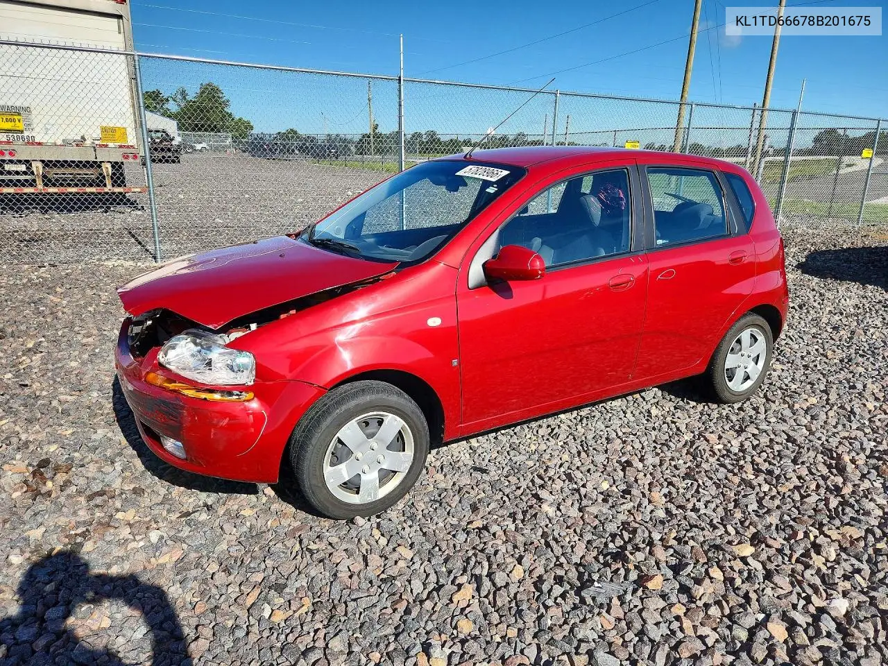 2008 Chevrolet Aveo Base VIN: KL1TD66678B201675 Lot: 57828966