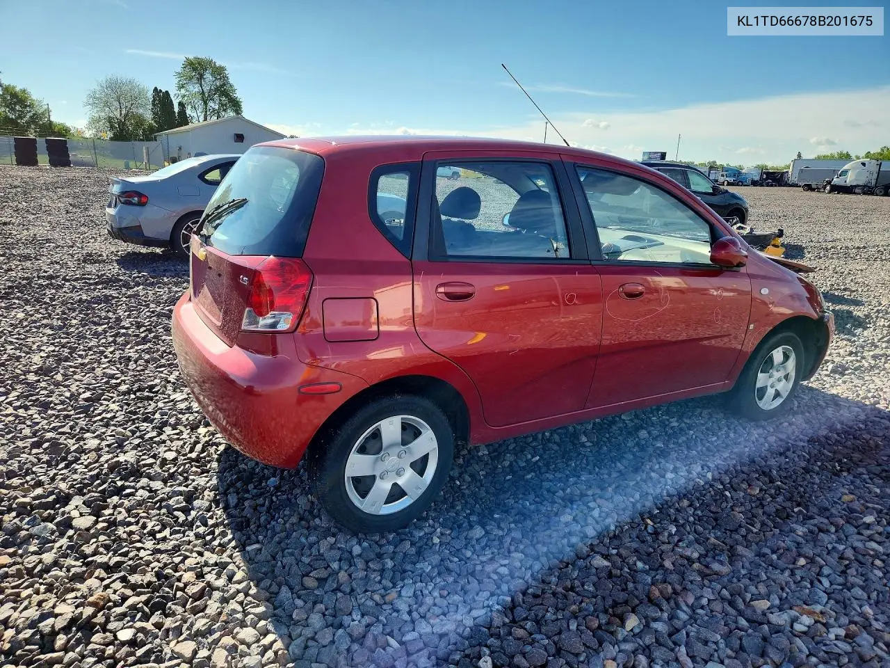 2008 Chevrolet Aveo Base VIN: KL1TD66678B201675 Lot: 57828966